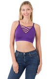 Front Lattice Bralette - Multiple Colors
