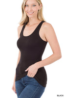 Rayon Ribbed Racerback Tank
