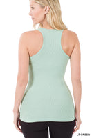 Rayon Ribbed Racerback Tank