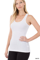 Rayon Ribbed Racerback Tank