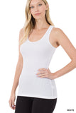 Rayon Ribbed Racerback Tank