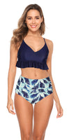 Crop Top High Waist Bikini Set