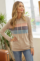 Tri-blend Color Block Hoodie