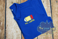 Pencil Applique and Embroidered Polo