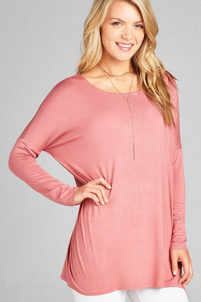 Dusty Pink Long Sleeve Tunic