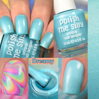 Dreamy- Bright Lights Solid Blue Nail Polish Lacquer