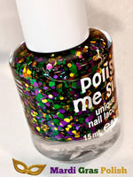 Mardi Gras Glitter Topper Nail Polish