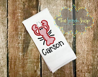 Crawfish Burp Cloth