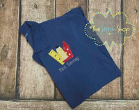 School Supplies Applique and Embroidered Polo