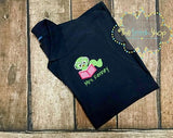 Bookworm Applique and Embroidered Polo