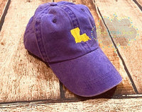 Louisiana Purple and Gold Ball Cap