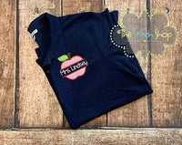 Split Apple Applique and Embroidered Polo