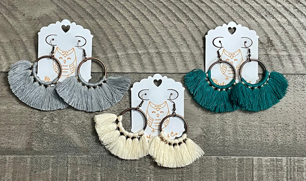 Tassel Earrings - Multiple Colors