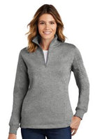 Moss Bluff Middle School Ladies Embroidered Quarter Zip Fleece Pull Over
